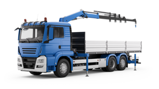 Grue hydraulique sur camion